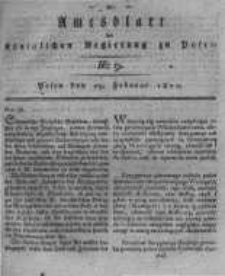 Amtsblatt der K&ouml;niglichen Regierung zu Posen. 1820.02.29 Nro.9