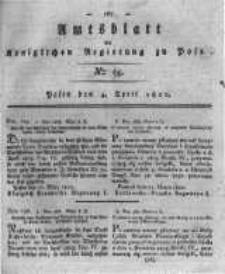 Amtsblatt der K&ouml;niglichen Regierung zu Posen. 1820.04.04 Nro.14