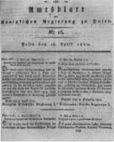 Amtsblatt der K&ouml;niglichen Regierung zu Posen. 1820.04.18 Nro.16