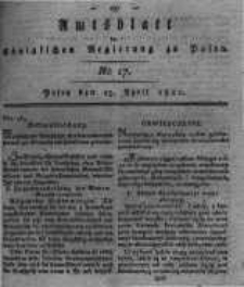 Amtsblatt der K&ouml;niglichen Regierung zu Posen. 1820.04.25 Nro.17