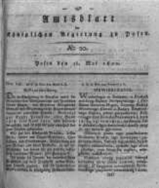 Amtsblatt der K&ouml;niglichen Regierung zu Posen. 1820.05.16 Nro.20
