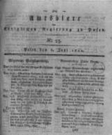 Amtsblatt der K&ouml;niglichen Regierung zu Posen. 1820.06.06 Nro.23