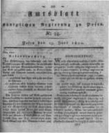 Amtsblatt der K&ouml;niglichen Regierung zu Posen. 1820.06.13 Nro.24