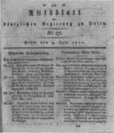 Amtsblatt der Königlichen Regierung zu Posen. 1820.07.04 Nro.27