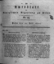Amtsblatt der K&ouml;niglichen Regierung zu Posen. 1820.07.11 Nro.28