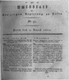 Amtsblatt der K&ouml;niglichen Regierung zu Posen. 1820.08.01 Nro.31
