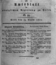 Amtsblatt der K&ouml;niglichen Regierung zu Posen. 1820.08.29 Nro.35