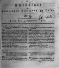Amtsblatt der K&ouml;niglichen Regierung zu Posen. 1820.09.05 Nro.36