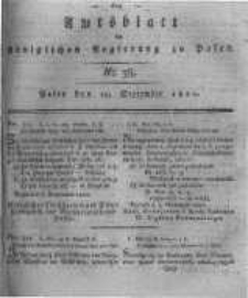 Amtsblatt der K&ouml;niglichen Regierung zu Posen. 1820.09.19 Nro.38