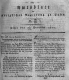 Amtsblatt der K&ouml;niglichen Regierung zu Posen. 1820.09.26 Nro.39