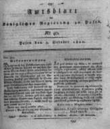 Amtsblatt der K&ouml;niglichen Regierung zu Posen. 1820.10.03 Nro.40