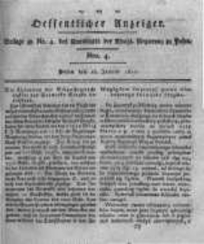 Oeffentlicher Anzeiger. 1820.01.25 Nro.4