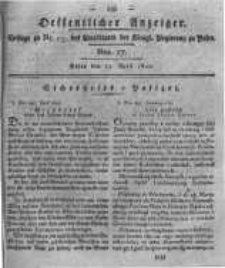 Oeffentlicher Anzeiger. 1820.04.25 Nro.17