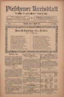 Pleschener Kreisblatt: Amtlicher Anzeiger f&uuml;r den Kreis Pleschen 1911.01.25 Jg.59 Nr7