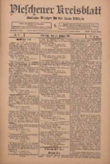 Pleschener Kreisblatt: Amtlicher Anzeiger f&uuml;r den Kreis Pleschen 1911.01.28 Jg.59 Nr8