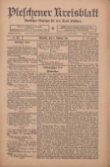 Pleschener Kreisblatt: Amtlicher Anzeiger f&uuml;r den Kreis Pleschen 1911.02.04 Jg.59 Nr10