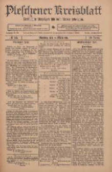 Pleschener Kreisblatt: Amtlicher Anzeiger f&uuml;r den Kreis Pleschen 1911.03.18 Jg.59 Nr22