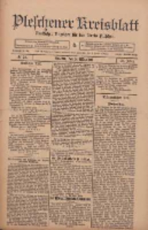 Pleschener Kreisblatt: Amtlicher Anzeiger f&uuml;r den Kreis Pleschen 1911.03.25 Jg.59 Nr24