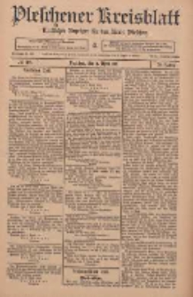Pleschener Kreisblatt: Amtlicher Anzeiger für den Kreis Pleschen 1911.04.08 Jg.59 Nr28