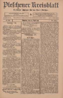 Pleschener Kreisblatt: Amtlicher Anzeiger für den Kreis Pleschen 1911.04.29 Jg.59 Nr34