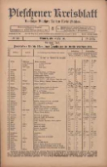 Pleschener Kreisblatt: Amtlicher Anzeiger für den Kreis Pleschen 1911.05.10 Jg.59 Nr37