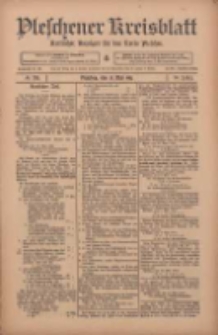 Pleschener Kreisblatt: Amtlicher Anzeiger für den Kreis Pleschen 1911.05.13 Jg.59 Nr38