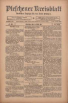 Pleschener Kreisblatt: Amtlicher Anzeiger f&uuml;r den Kreis Pleschen 1911.05.20 Jg.59 Nr40