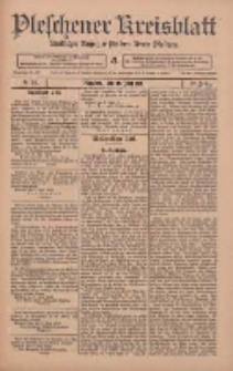 Pleschener Kreisblatt: Amtlicher Anzeiger für den Kreis Pleschen 1911.06.10 Jg.59 Nr46