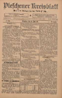 Pleschener Kreisblatt: Amtlicher Anzeiger f&uuml;r den Kreis Pleschen 1911.06.24 Jg.59 Nr50