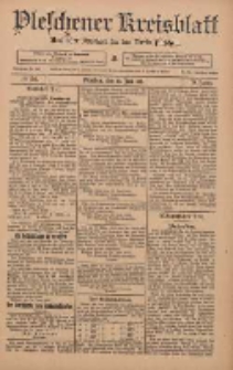 Pleschener Kreisblatt: Amtlicher Anzeiger für den Kreis Pleschen 1911.06.24 Jg.59 Nr50