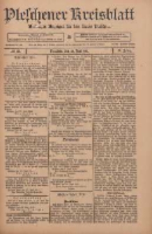 Pleschener Kreisblatt: Amtlicher Anzeiger f&uuml;r den Kreis Pleschen 1911.06.28 Jg.59 Nr51
