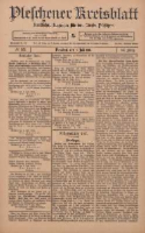 Pleschener Kreisblatt: Amtlicher Anzeiger f&uuml;r den Kreis Pleschen 1911.07.05 Jg.59 Nr53