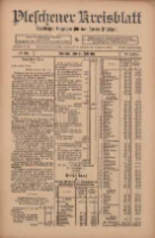 Pleschener Kreisblatt: Amtlicher Anzeiger f&uuml;r den Kreis Pleschen 1911.07.22 Jg.59 Nr58