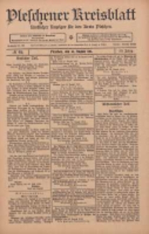 Pleschener Kreisblatt: Amtlicher Anzeiger für den Kreis Pleschen 1911.08.30 Jg.59 Nr69