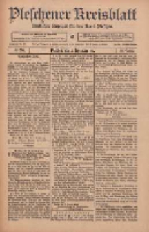 Pleschener Kreisblatt: Amtlicher Anzeiger f&uuml;r den Kreis Pleschen 1911.09.02 Jg.59 Nr70