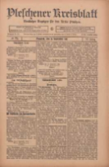 Pleschener Kreisblatt: Amtlicher Anzeiger f&uuml;r den Kreis Pleschen 1911.09.13 Jg.59 Nr73