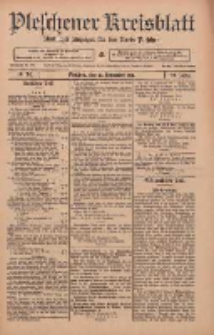 Pleschener Kreisblatt: Amtlicher Anzeiger f&uuml;r den Kreis Pleschen 1911.09.23 Jg.59 Nr76