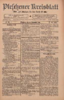 Pleschener Kreisblatt: Amtlicher Anzeiger für den Kreis Pleschen 1911.09.23 Jg.59 Nr76