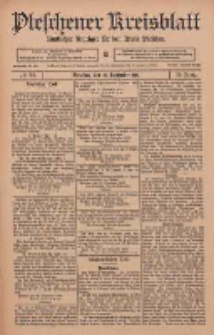 Pleschener Kreisblatt: Amtlicher Anzeiger f&uuml;r den Kreis Pleschen 1911.09.27 Jg.59 Nr77