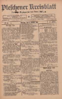 Pleschener Kreisblatt: Amtlicher Anzeiger f&uuml;r den Kreis Pleschen 1911.10.11 Jg.59 Nr81