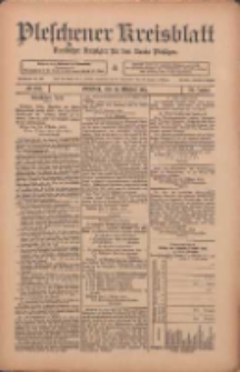 Pleschener Kreisblatt: Amtlicher Anzeiger für den Kreis Pleschen 1911.10.14 Jg.59 Nr82
