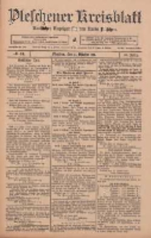 Pleschener Kreisblatt: Amtlicher Anzeiger f&uuml;r den Kreis Pleschen 1911.10.21 Jg.59 Nr84