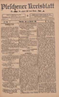 Pleschener Kreisblatt: Amtlicher Anzeiger f&uuml;r den Kreis Pleschen 1911.10.28 Jg.59 Nr86