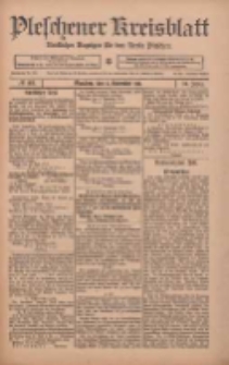 Pleschener Kreisblatt: Amtlicher Anzeiger f&uuml;r den Kreis Pleschen 1911.11.04 Jg.59 Nr88