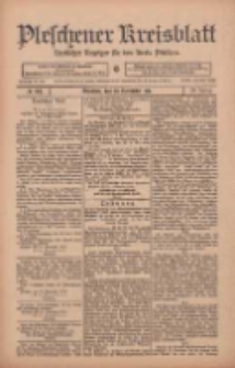 Pleschener Kreisblatt: Amtlicher Anzeiger f&uuml;r den Kreis Pleschen 1911.11.22 Jg.59 Nr93