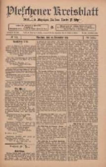 Pleschener Kreisblatt: Amtlicher Anzeiger für den Kreis Pleschen 1911.11.29 Jg.59 Nr95