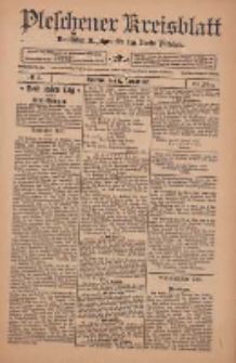 Pleschener Kreisblatt: Amtlicher Anzeiger f&uuml;r den Kreis Pleschen 1912.01.17 Jg.60 Nr5