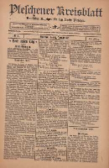 Pleschener Kreisblatt: Amtlicher Anzeiger für den Kreis Pleschen 1912.01.17 Jg.60 Nr5