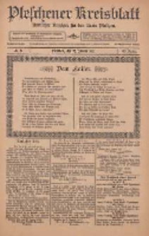 Pleschener Kreisblatt: Amtlicher Anzeiger für den Kreis Pleschen 1912.01.27 Jg.60 Nr8