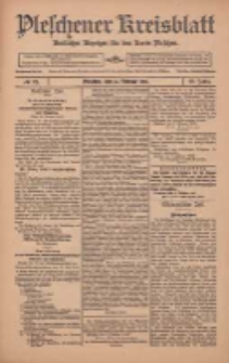 Pleschener Kreisblatt: Amtlicher Anzeiger für den Kreis Pleschen 1912.02.10 Jg.60 Nr12